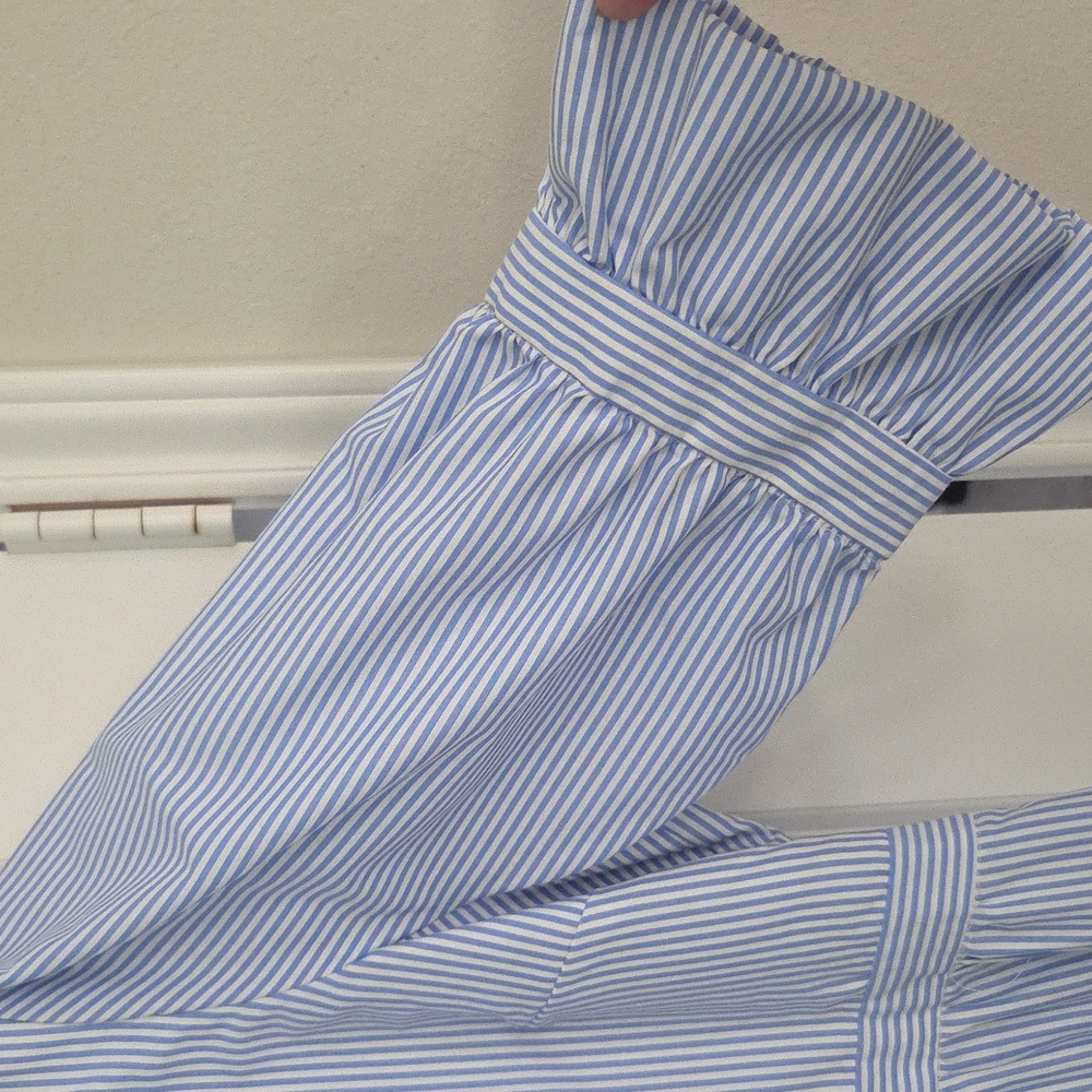 Gretchen Scott Designs Blue And White Striped Dress. Great Condition! - Picture 3 of 11
